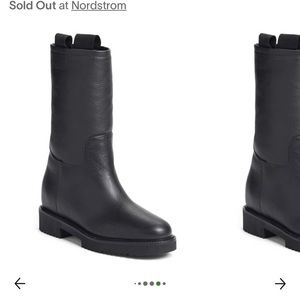 EUC Shearling lined leather boot